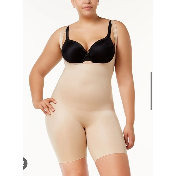 SPANX Power Conceal Her Bodysuit Natural Glam LG Shapewear Womens - Picture 1 of 4